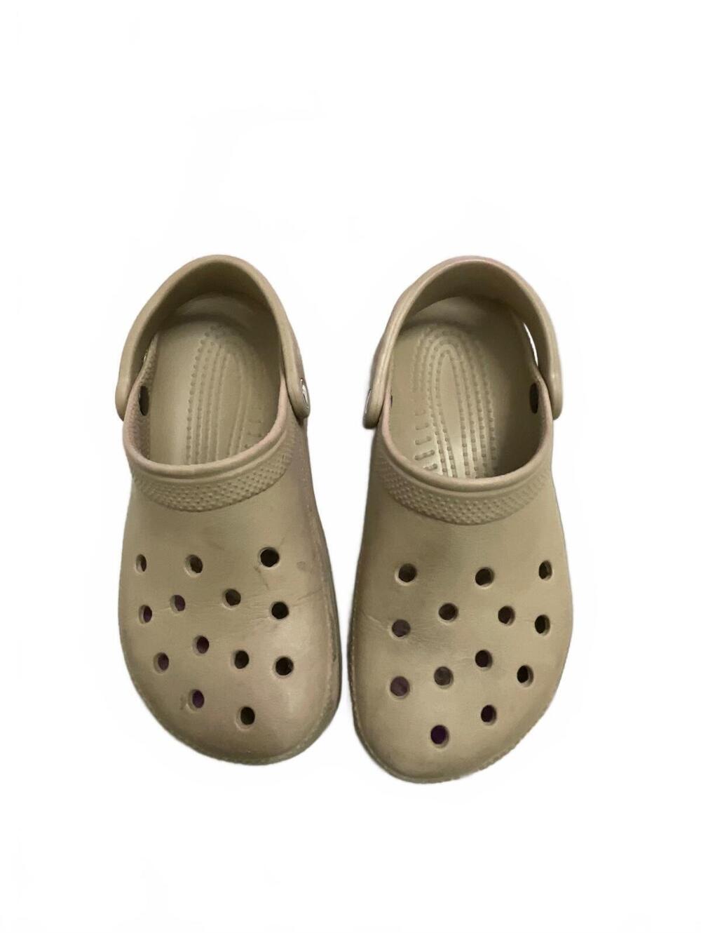 Beige Crocs Clogs